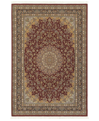 JHB DESIGN MASTERPIECE MEDALLION RED 6'7" X 9'6" AREA RUG