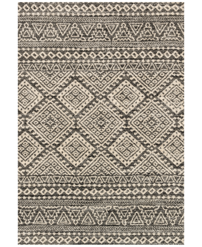 Spring Valley Home Closeout! Loloi Emory Eb-08 Graphite/ivory 5'3" X 7'7" Area Rug