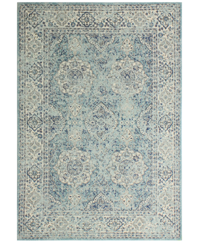 Bb Rugs Medley 5363 7'6" X 9'6" Area Rug In Aqua