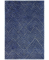 Bb Rugs Veneto Cl137 5' X 7'6" Area Rug In Navy