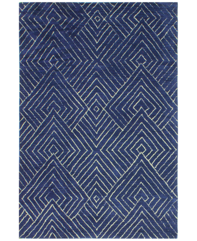 Bb Rugs Veneto Cl137 5' X 7'6" Area Rug In Navy