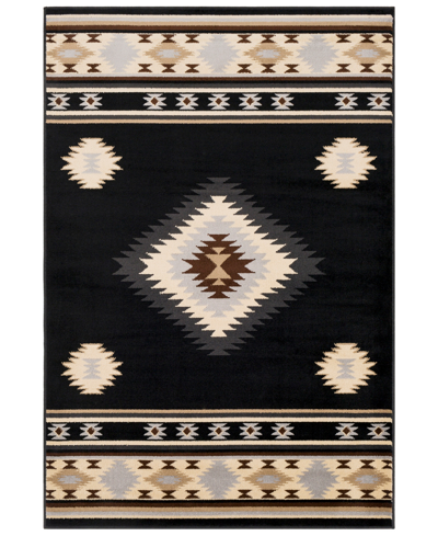 Abbie & Allie Rugs Rugs Paramount Par-1095 5'3" X 7'9" Area Rug In Black