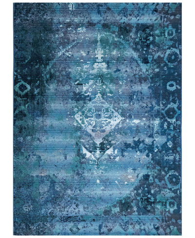 Liora Manne Marina 8043 Kermin 1'11" X 7'6" Indoor/outdoor Runner Area Rug In Blue