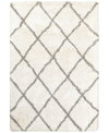 Oriental Weavers Henderson Shag 090 5'3" X 7'6" Area Rug In Ivory/grey