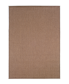 COURISTAN CLOSEOUT! COURISTAN RECIFE SADDLE STITCH MACHINE-WASHABLE COCOA/NATURAL 2'3" X 7'10" INDOOR/OUTDOOR 