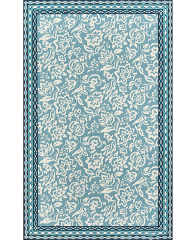 Madcap Cottage Under The Loggia Rokeby Road 3'9" X 5'9" Indoor/outdoor Area Rug In Blue