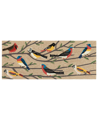 Liora Manne Frontporch Birds 2' X 5' Runner Outdoor Area Rug In Multi