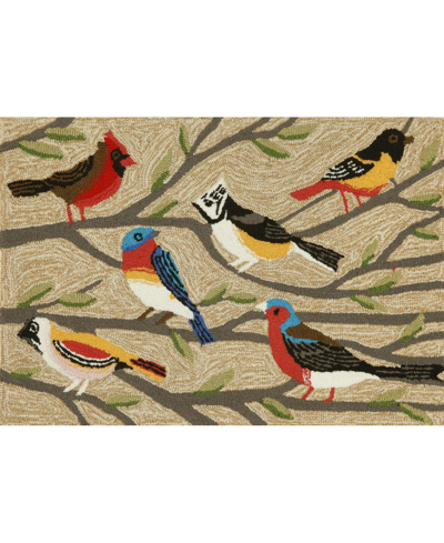 Liora Manne Frontporch Birds 3'6" X 5'6" Outdoor Area Rug In Multi