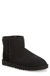 Ugg Mini Classic High Heels Ankle Boots In Black Suede