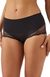 Spanx Undie-tectable Lace Hi-hipster Panty In Very Black
