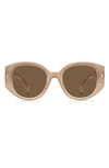 Marc Jacobs Round Sunglasses In Beige
