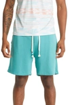 Sol Angeles Waves Drawstring Shorts In Turquoise