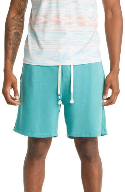 Sol Angeles Waves Drawstring Shorts In Turquoise