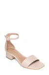 Bernardo Jalena Leather Ankle-strap Sandals In Blush Antique Calf