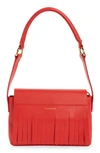 Vavvoune Claret Leather Bag In Red