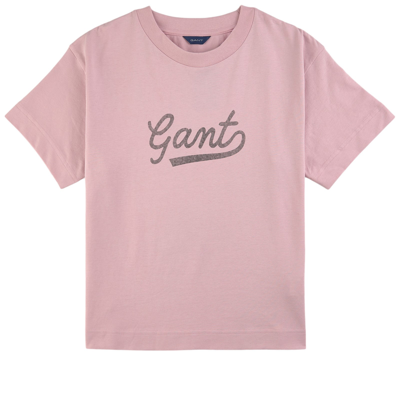 Gant Branded T-shirt Winsome Orchid In Pink