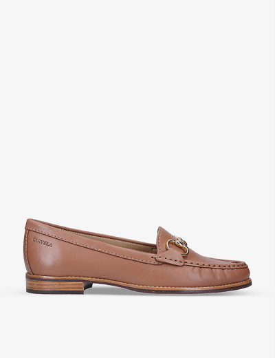 Carvela Comfort Click 2 Leather Loafers In Tan Comb