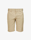 Dickies Polyester Blend Knee Length Shorts With Waist Belt Loops In Khaki