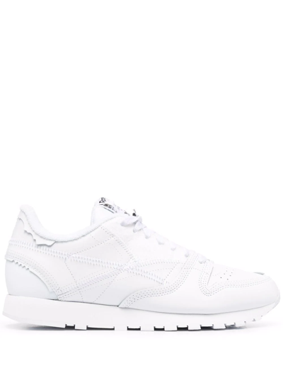 Reebok Maison Margiela Project 0 Classic Memory Of Leather Sneakers In White