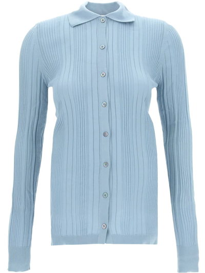 Drumohr Striped Shirt In Blue