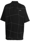 Ader Error Check-print Shirt In Black