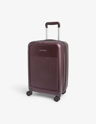 Briggs & Riley Sympatico Carry-on Expandable Spinner Cabin Suitcase 55cm In Matte Plum