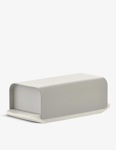 Alessi Mattina Porcelain Butter Dish 21cm X 9.5cm In Nocolor