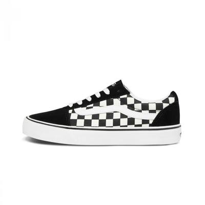 Vans Old Skool Platform Sneakers In Checkerboard-black