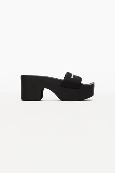 ALEXANDER WANG AW PLATFORM SLIDE IN NYLON