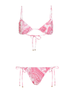 Etro Liquid Paisley Beach Bikini In Rosa