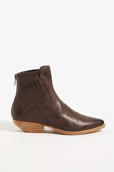 Silent D Puly Western Boots In Brown