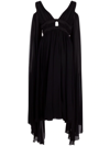 Pinko Hazelnut Midi Dress In Black