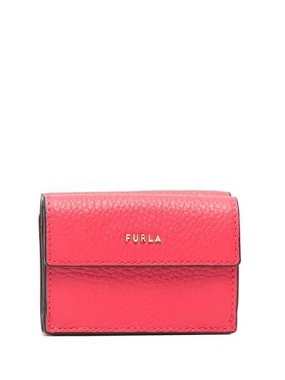 Furla Babylon Leather Wallet In Pink