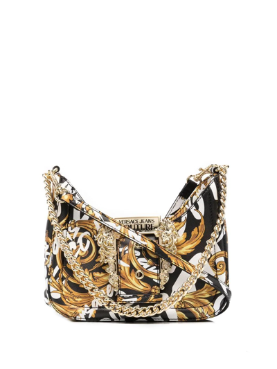 Versace Jeans Couture Baroque Pattern-print Tote Bag In Black