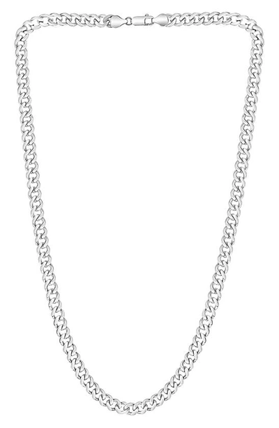 Effy Sterling Silver Box Chain Necklace In White