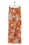 Dr2 By Daniel Rainn Paisley Button Front Maxi Skirt In M926 Brown
