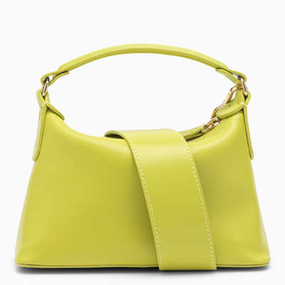 Liu •jo Liu Jo Leonie Hanne Woman's Hobo Mini  Green Leather Crossbody Bag In Yellow
