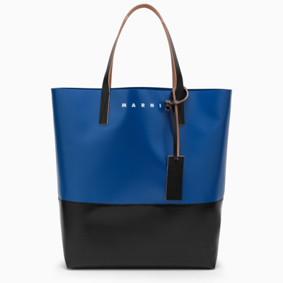 Marni Black And Blue Polyester Tote Bag