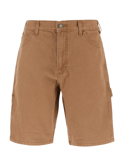 Dickies Brown Cotton Bermuda Shorts