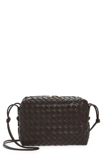 Bottega Veneta Large Loop Intrecciato Leather Shoulder Bag In Black