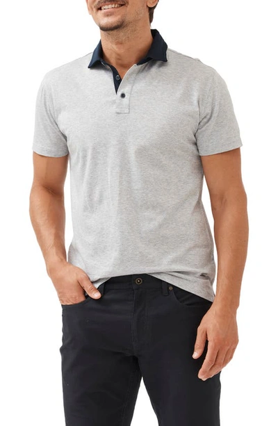 Rodd & Gunn Stanley Sports Fit Dot Short Sleeve Polo In Smoke