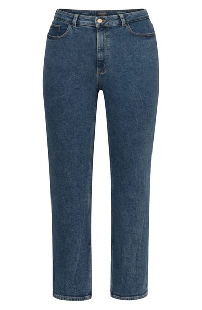 Dl1961 Mara Instasculpt Mid Rise Straight Leg Jeans In Blue