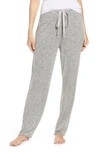 Natori Ulla Brushed Rib-knit Lounge Pants In Ht. Grey