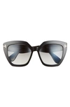 Tom Ford Phobe 56mm Square Sunglasses In Gray