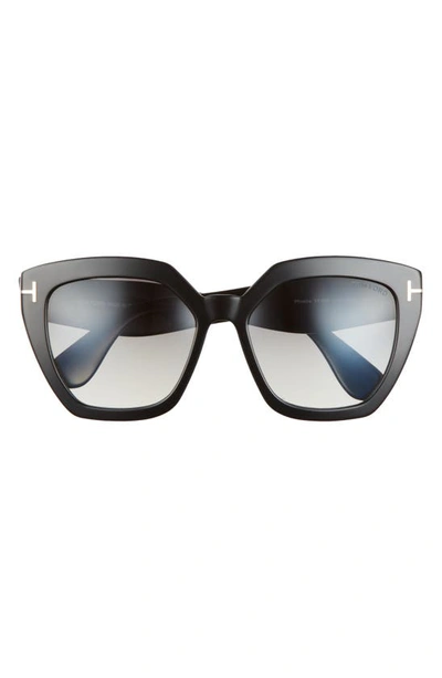 Tom Ford Phobe 56mm Square Sunglasses In Gray