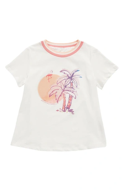 Zimmermann Kids' Pattie Printed Cotton T-shirt In Ivory