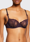 SIMONE PERELE DELICE EMBROIDERED DEMI BRA