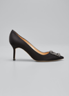 Manolo Blahnik Hangisi 70mm Pump In Black