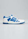 Amiri Skel-top Colour-block Leather Sneakers In White Bl
