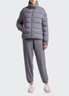 Moncler Cayeux Cashmere-blend Down-fill Jacket In Grey